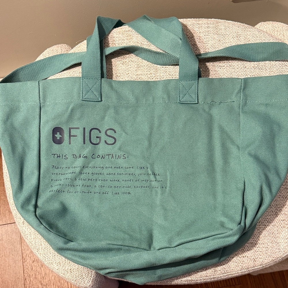 FIGS Teal Tote Bag